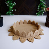 Hand Carved Lotus Aasan Platter