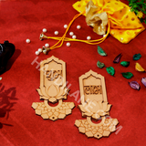 Shubh Labh Sohn Diwali Decor Pichwai Lotus