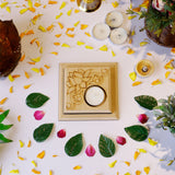 Hand Carved Edge Pre Mark Tea Light Square