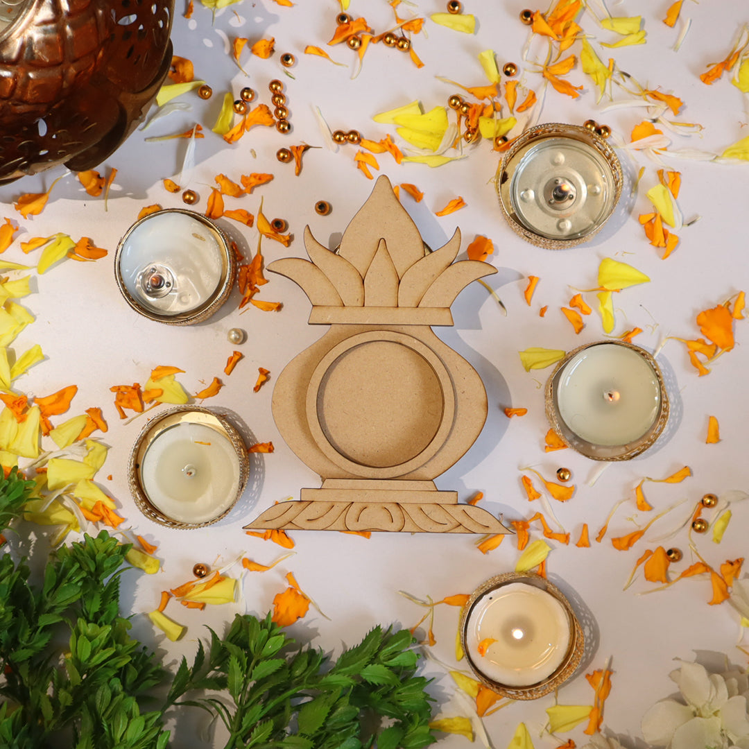 Mangal Kalash Tea Light Candle Holder