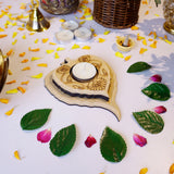 Hand Carved Edge Pre Mark Tea Light Patra