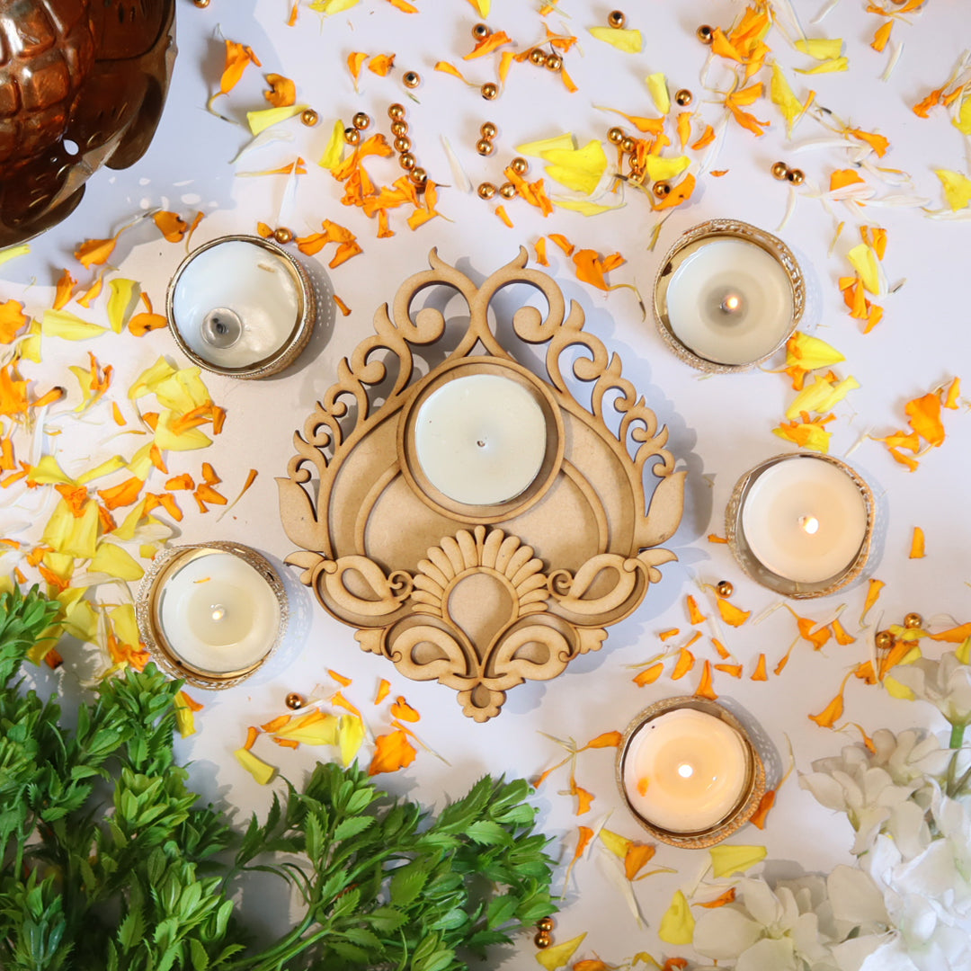 Pushpanjal Tea Light Candle Holder