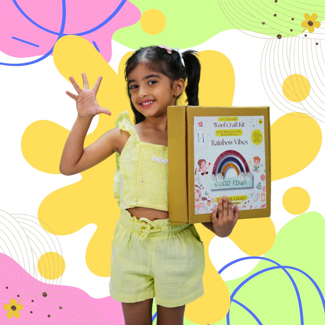 Rainbow Vibes - Wool Craft Kit