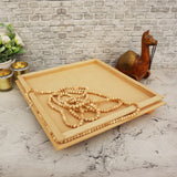 Double Story Beaded Platter Rectangle