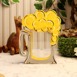 Acrylic Glass Piggy Bank Beer Mug