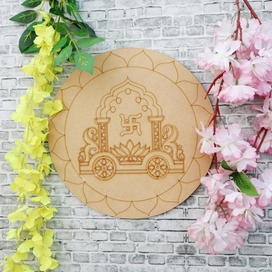 Lippan Art Wall Panel Jagannath Puri Rath