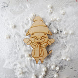 Cheerful Christmas Cow Magnet Cutout Premark A