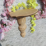 Amulyam Rajwadi Cornice Shelf with Handcarved Log