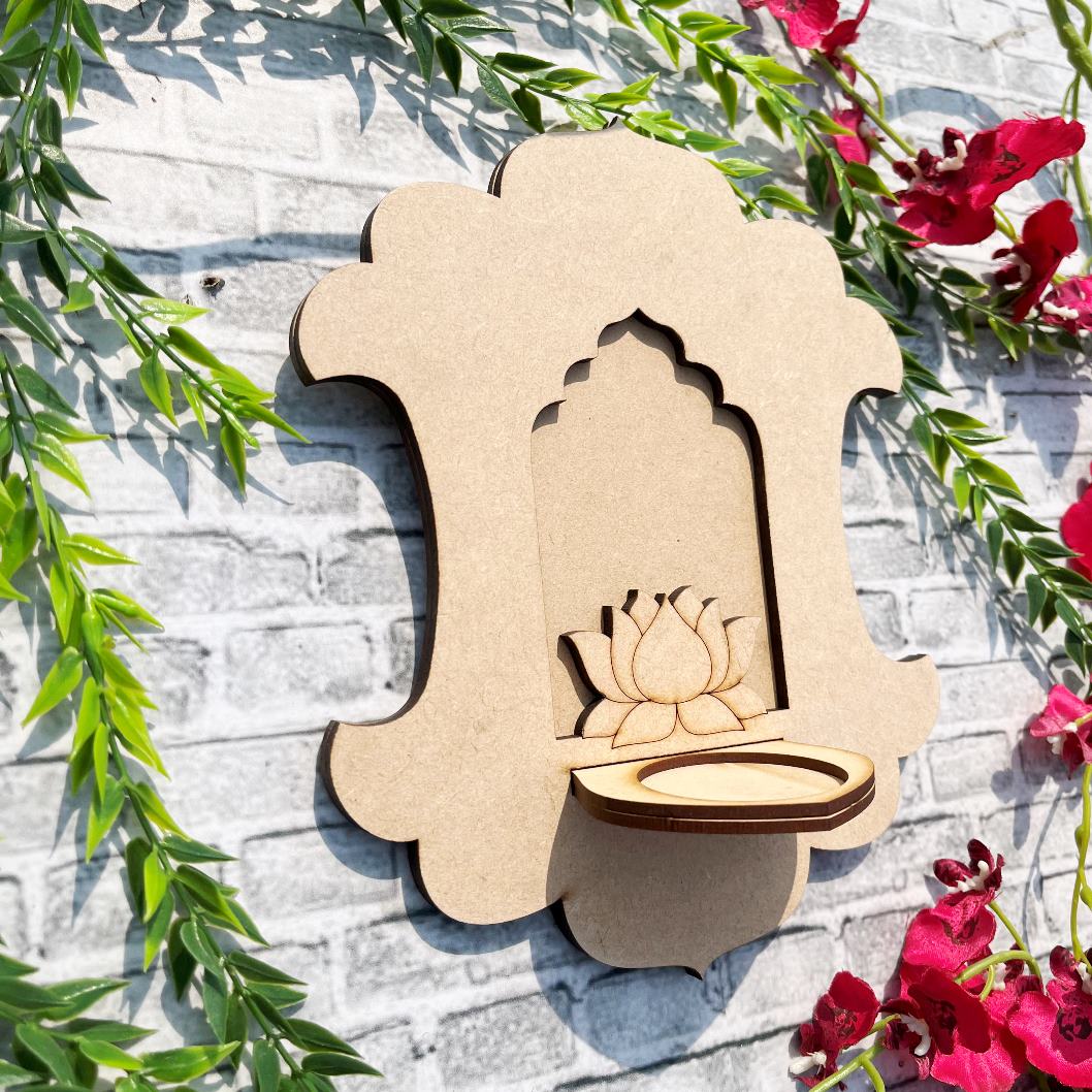 Hanging Jharokha T Light Diya Holder