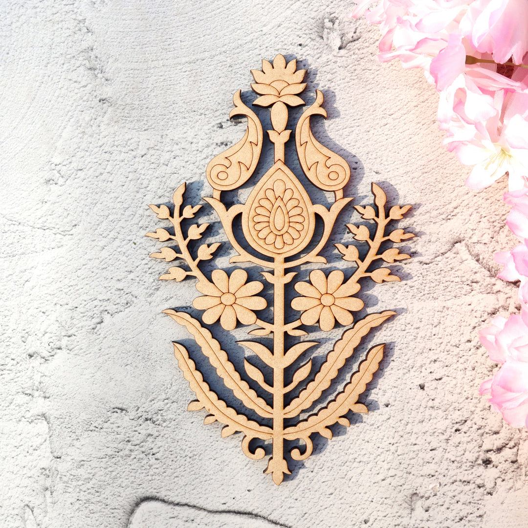 Rajwadi Floral Motif Pre Marked Cutout A