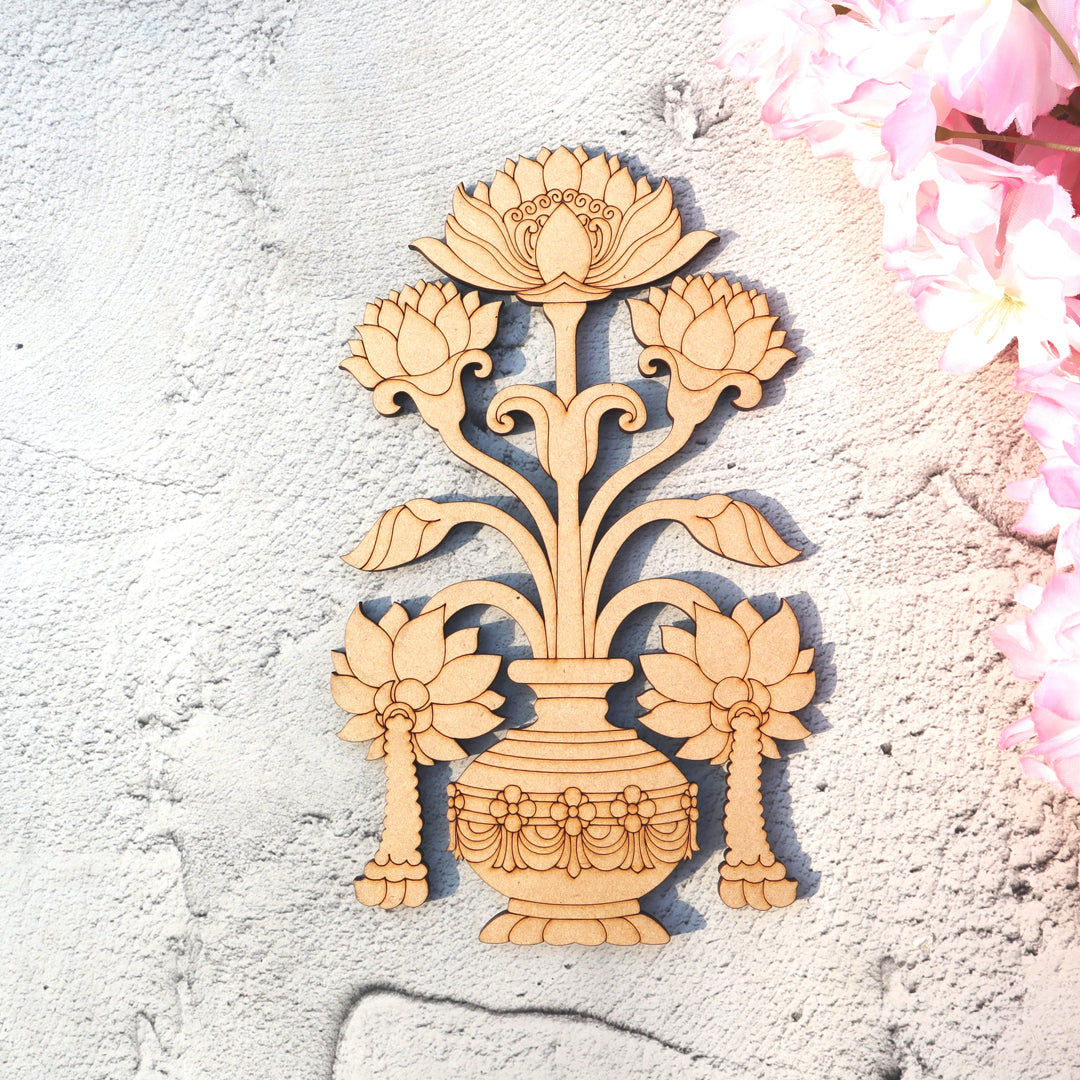Rajwadi Floral Motif Pre Marked Cutout D