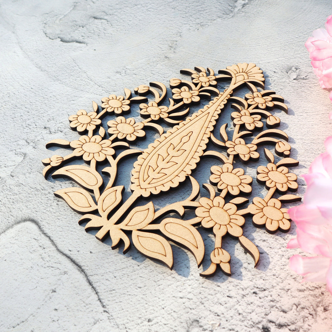 Persian Floral Motif Pre Marked Cutout E