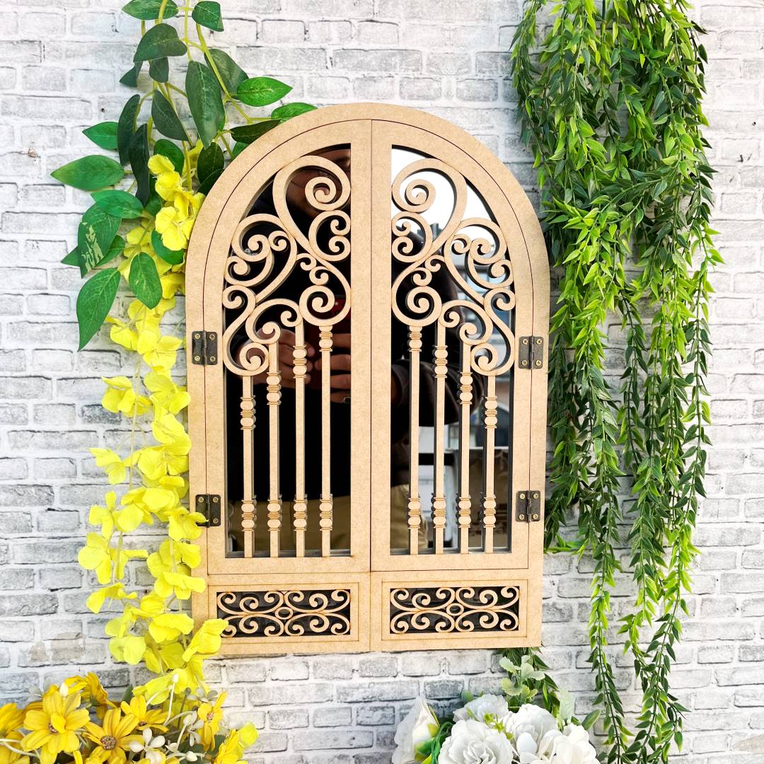French Arch Cutwork Mirror Monarch