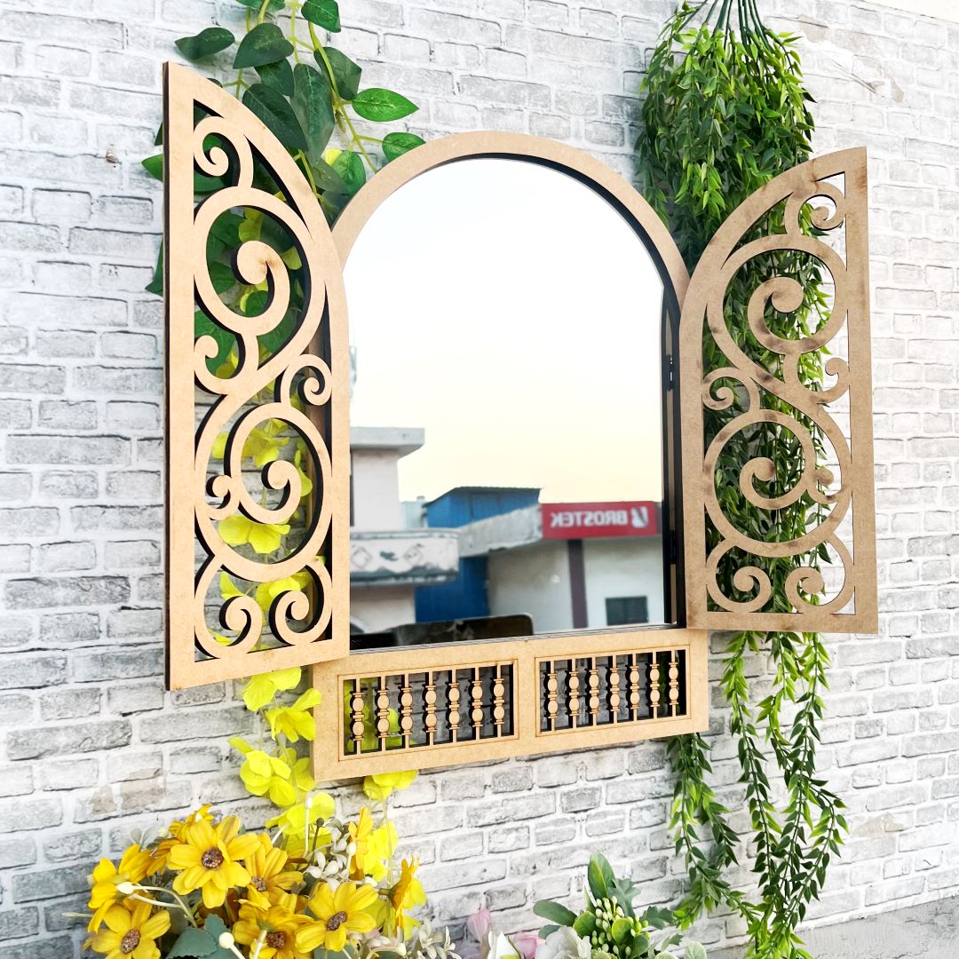 French Arch Cutwork Mirror Divaa