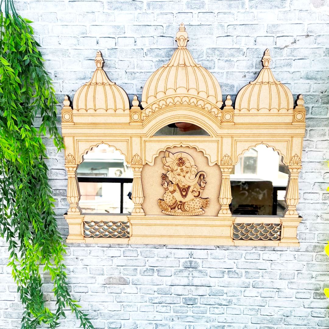 Temple Style Jharokha Mirror Devalay