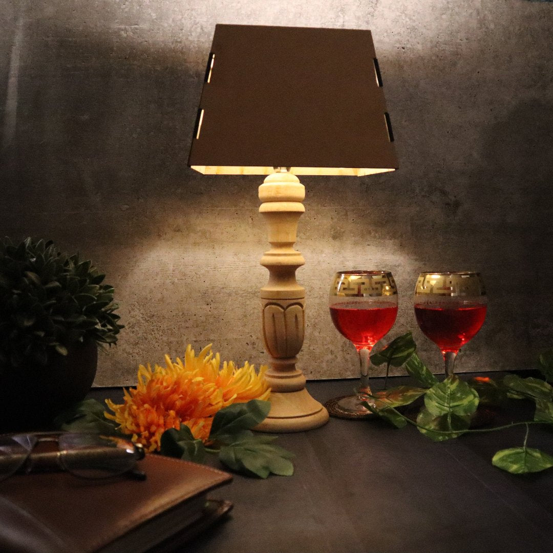 Wooden Victorian Lamp Prabha