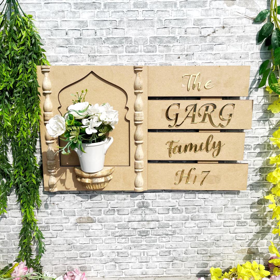 Jharokha Name Plate Bhavya