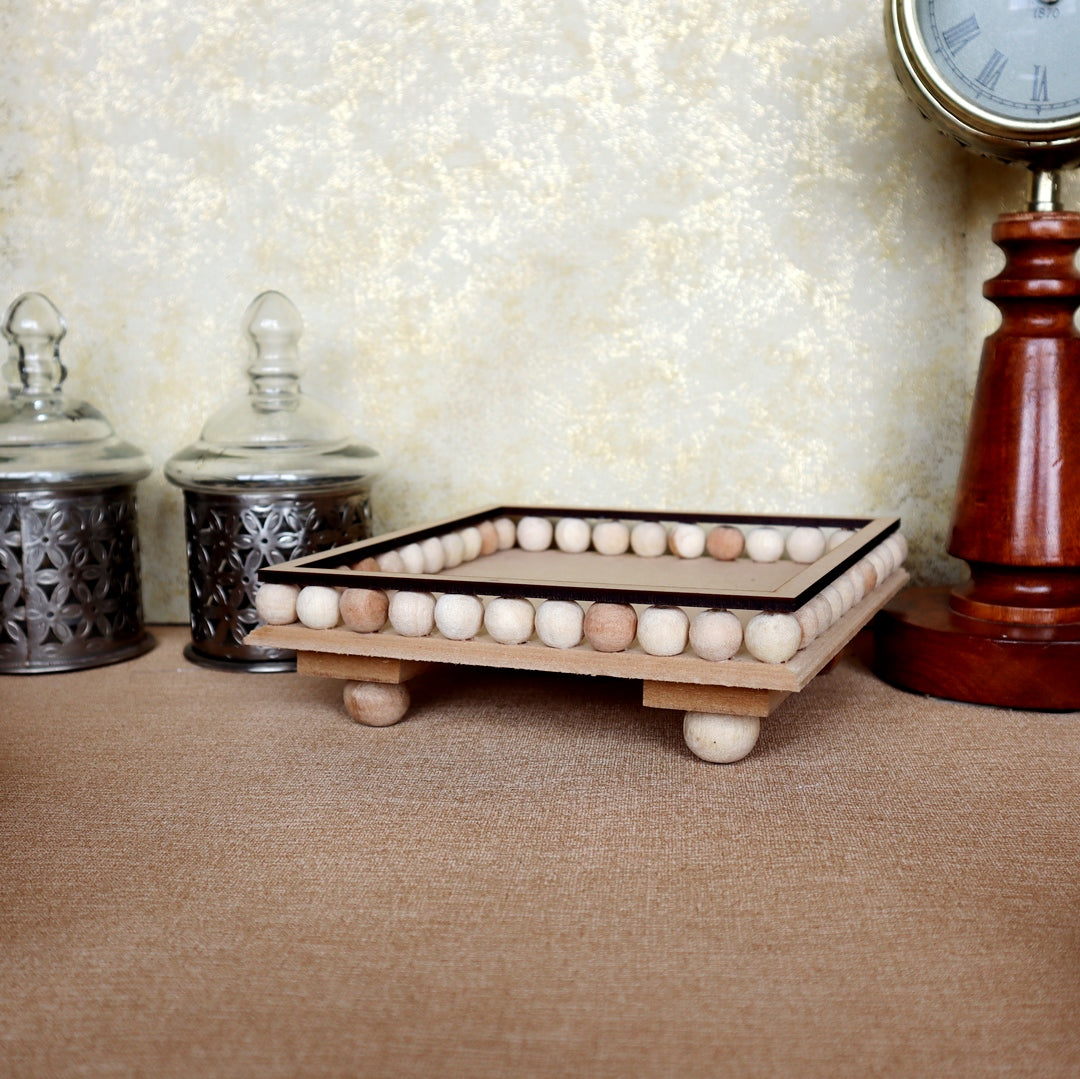 Beaded Platter Square