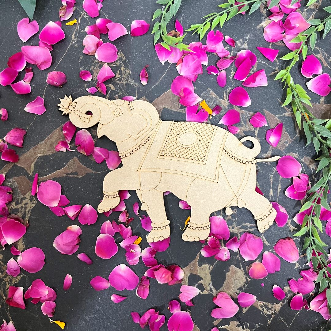 Rajwadi Cutout Motif Pre Mark Gajraj