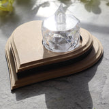 Hand Carved T Light Candle Holder Heart