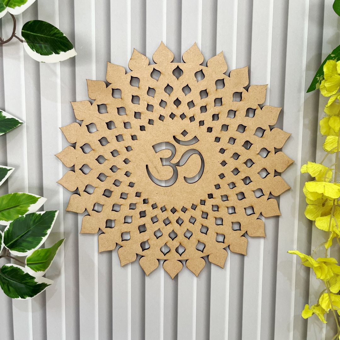 Om Cutwork Lippan Art Wall Panel