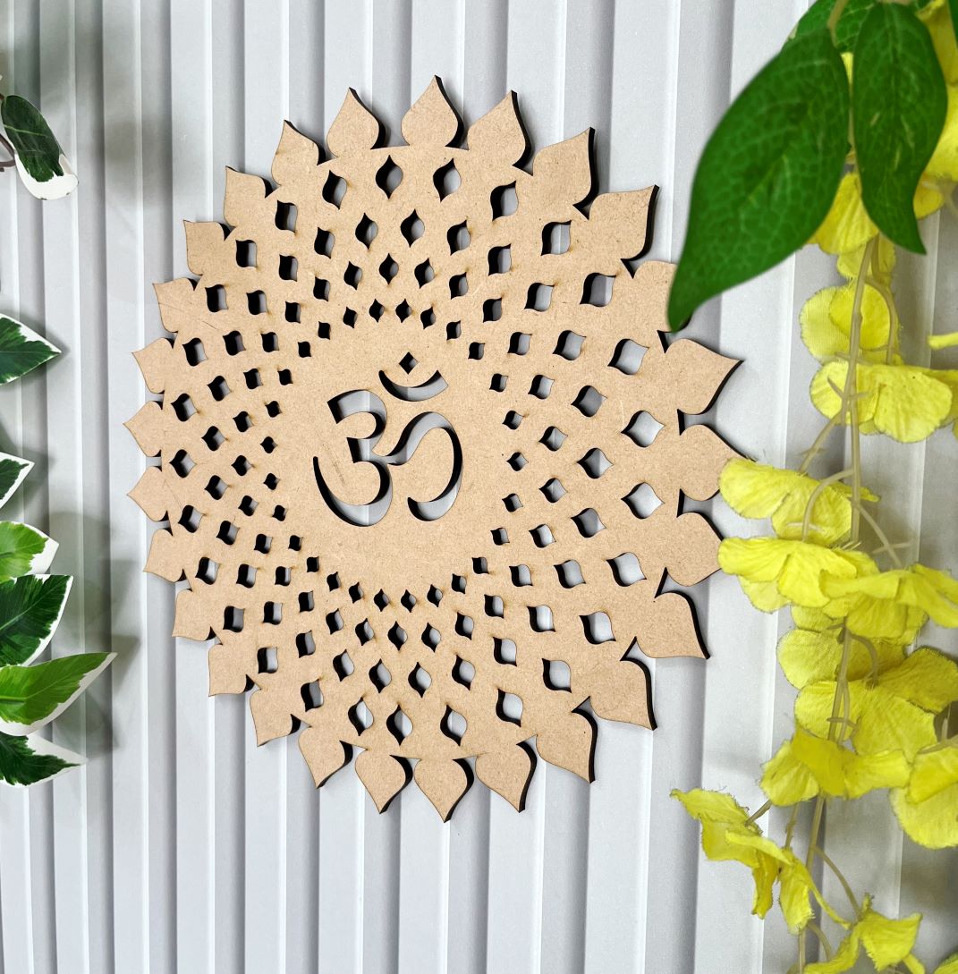 Om Cutwork Lippan Art Wall Panel