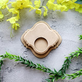 Hand Carved T Light Candle Holder Victorian Single Slot A