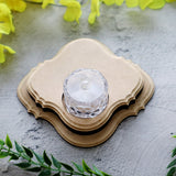 Hand Carved T Light Candle Holder Victorian Single Slot A