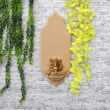 Antique Hand Carved Wood Log Wall Panel Pattern B