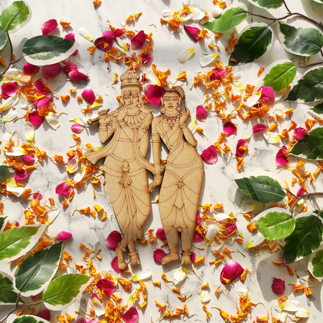 Shri Radhe Shyam Cutout Motif Pre Mark