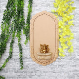 Antique Hand Carved Wood Log Wall Panel Pattern D