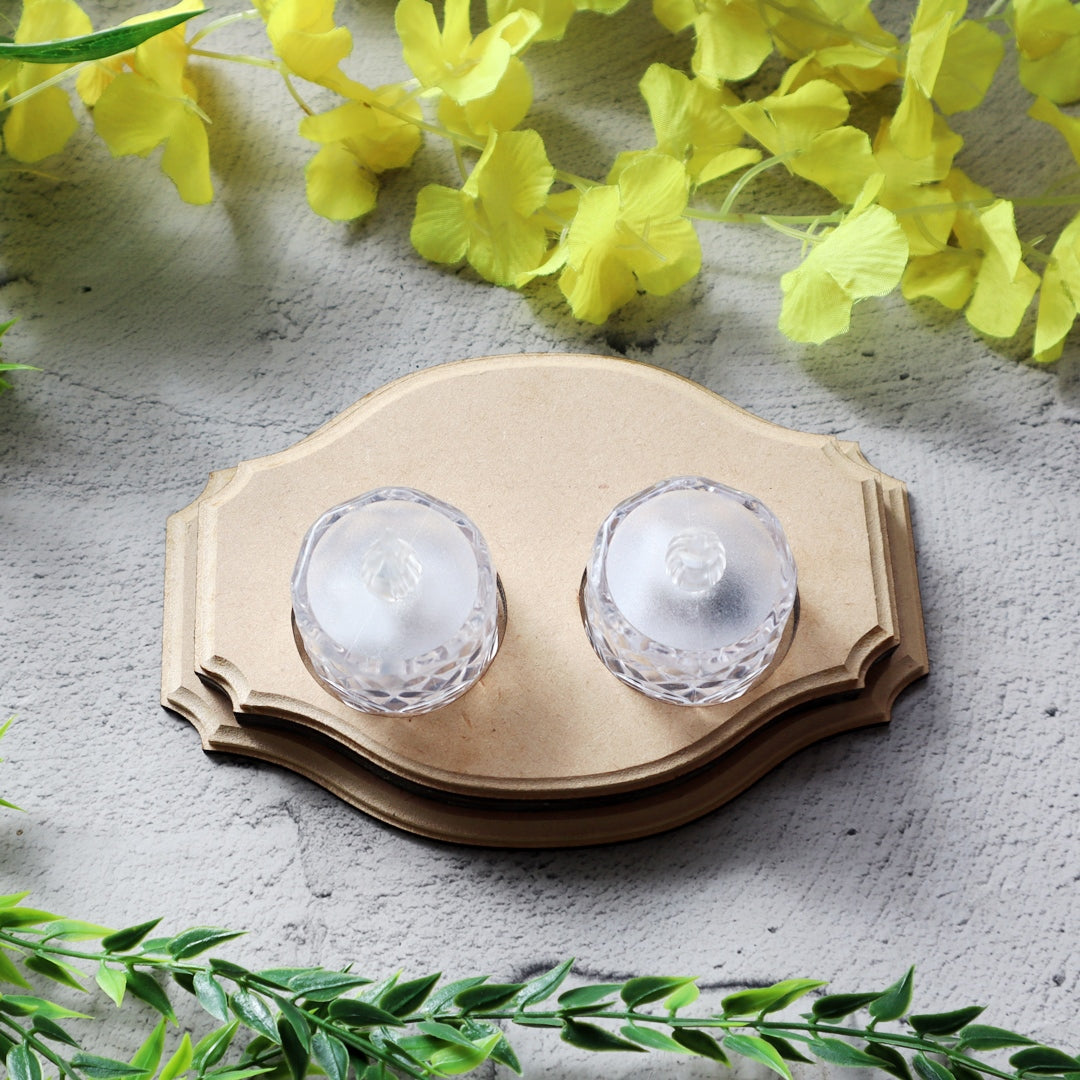 Hand Carved T Light Candle Holder Victorian Two Slot B