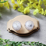 Hand Carved T Light Candle Holder Victorian Two Slot B