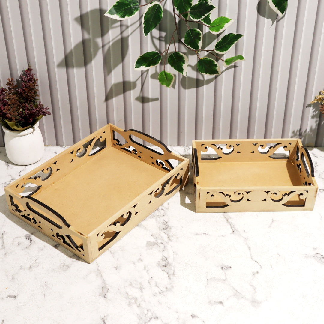 Traditional Pre Marked Border Tray Gift Packing Hamper