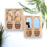 3D Rajwadi Jharokha Mirror Meghla