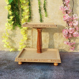 Double Story Beaded Platter Rectangle