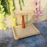 Double Story Beaded Platter Rectangle