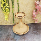 Double Story Beaded Platter Round