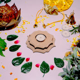 Hand Carved Edge Tea Light Victorian Beauty