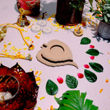 Hand Carved Edge Tea Light Patra