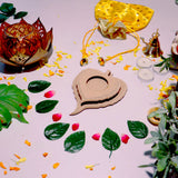 Hand Carved Edge Tea Light Patra