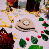 Hand Carved Edge Tea Light Patra