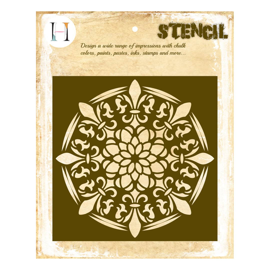 Kaleidoscope Mandala Stencil A