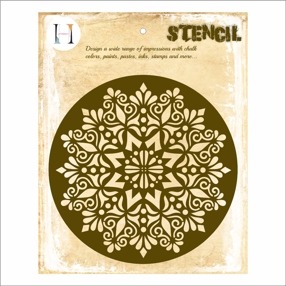 Grace Flourish Mandala Stencil