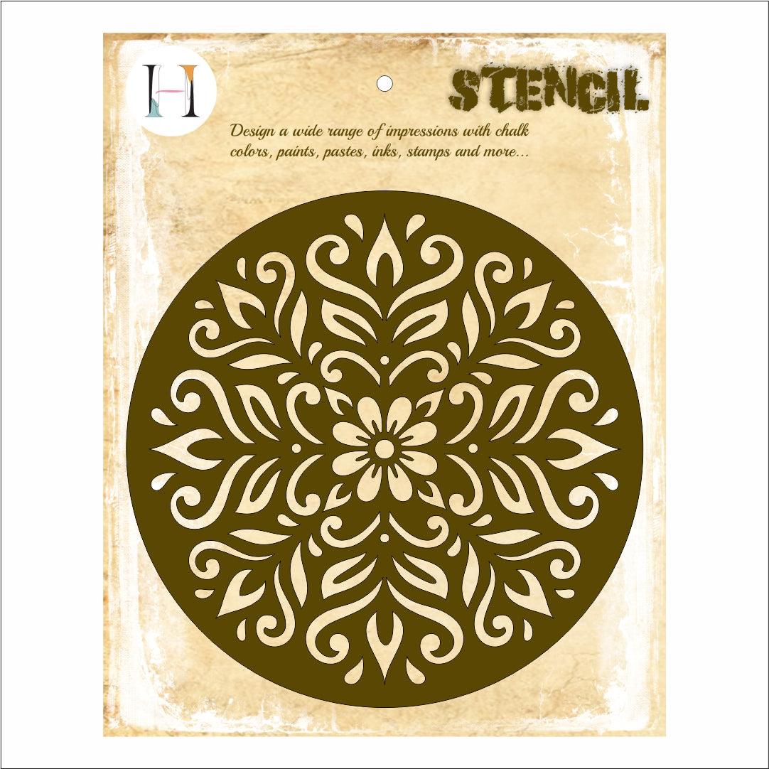Elegance Flourish Mandala Stencil
