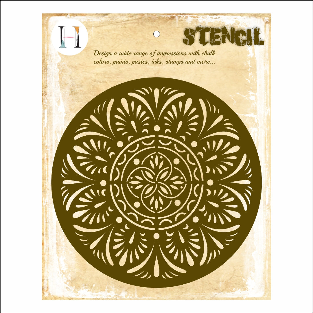 Lush Flourish Mandala Stencil