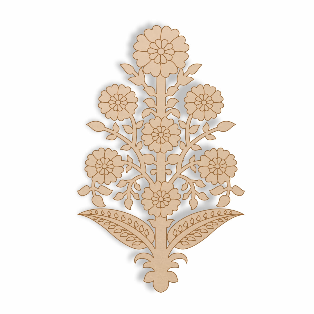 Persian Floral Motif Pre Mark Cutout F