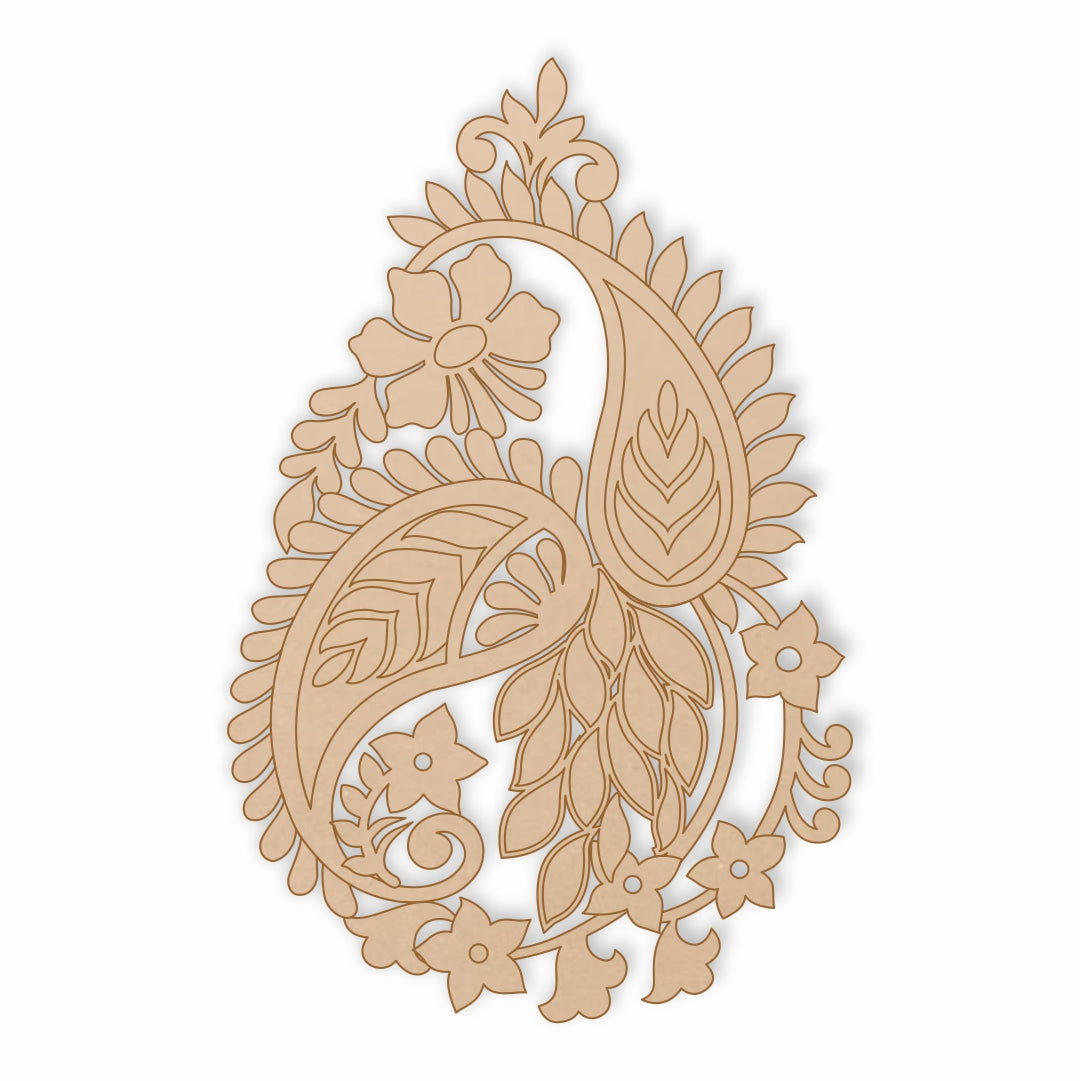 Rajwadi Floral Motif Pre Mark Cutout H