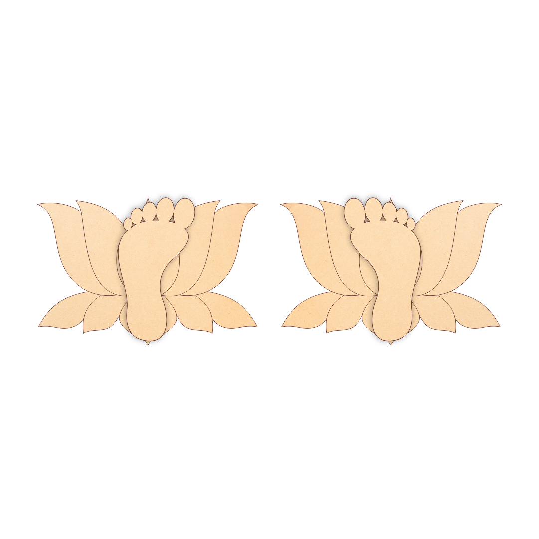 Padmalam lakshmi Charan Saptpadi Rangoli Base Pair