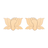 Padmalam lakshmi Charan Saptpadi Rangoli Base Pair